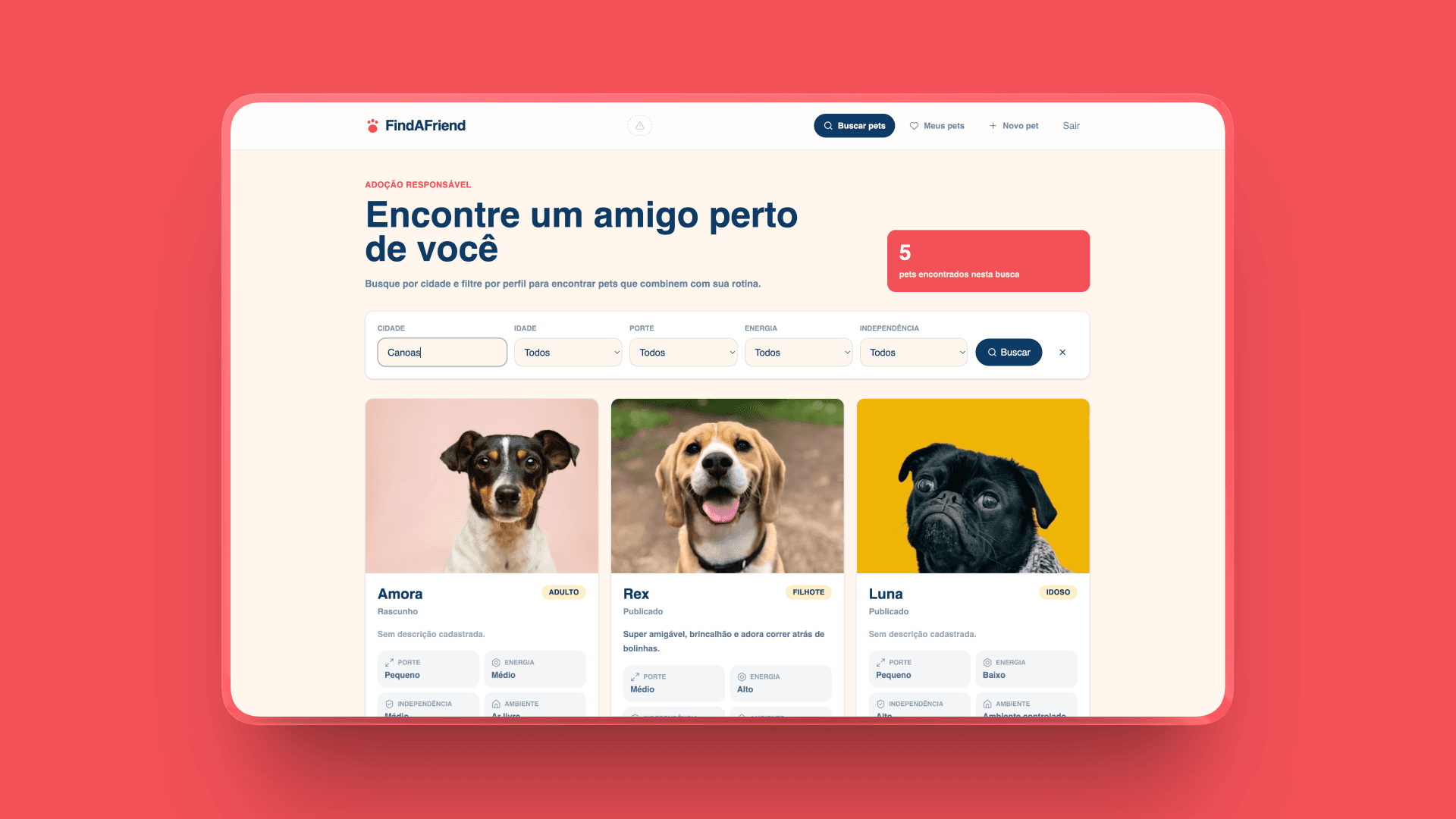 Find a friend preview
